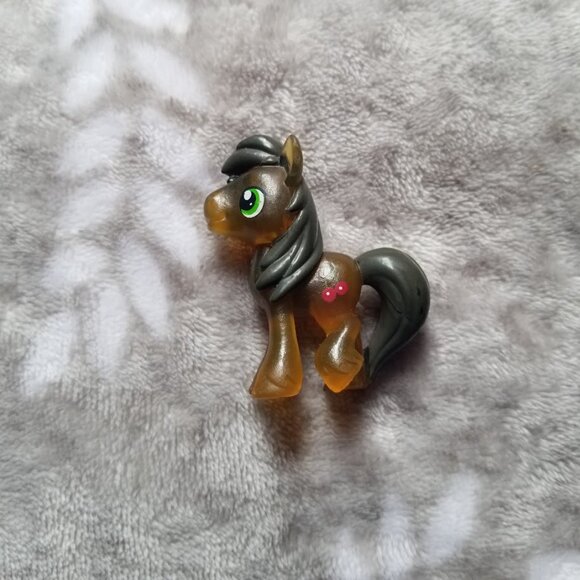 My Little Pony Figure Cherry Fizzy Yellow Translucent MLP G4 Mini Figurine - Picture 1 of 2